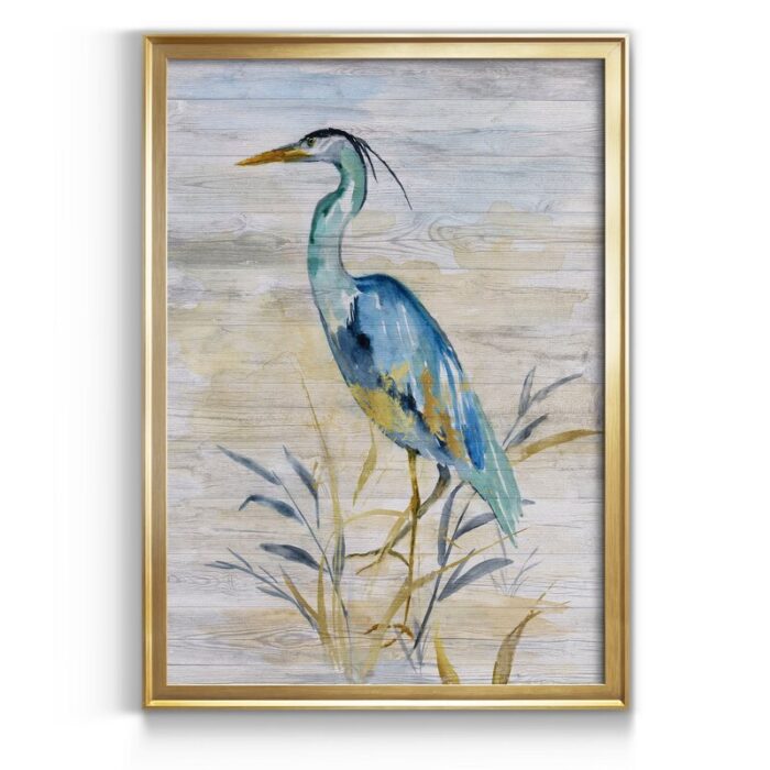 ” Blue Heron II ” by J Paul Painting Print - Chic Decora