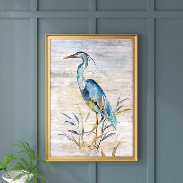 ” Blue Heron II ” by J Paul Painting Print - Chic Decora