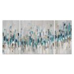 ” Blue Staccato ” Painting Print - Chic Decora