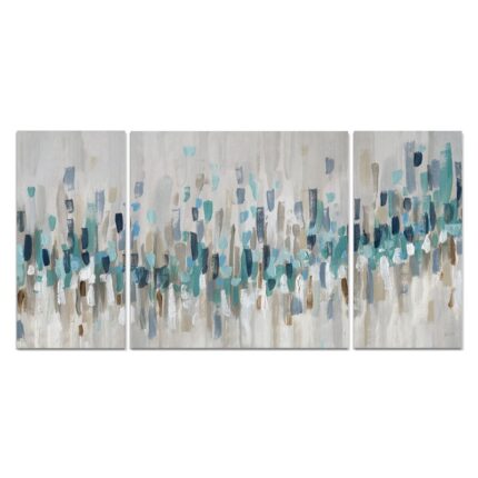 ” Blue Staccato ” Painting Print - Chic Decora