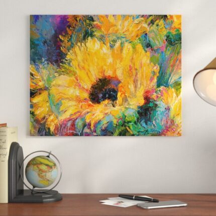 ” Blue Sunflowers ” by Richard Wallich - Chic Decora