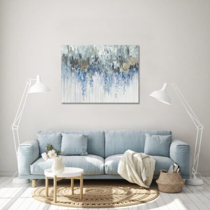 ” Blue Waves Abstract “ - Chic Decora