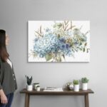 ” Bohemian Blue 01 Landscape ” by Lisa Audit Painting Print - Chic Decora