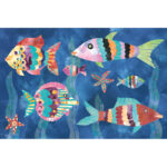 ” Boho Reef Fish III ” by Wild Apple Portfolio Painting Print - Chic Decora