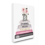 ” Book Stack Fashion Candle Pink Rose “ - Chic Decora