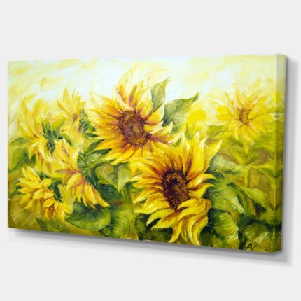 ” Bright Yellow Sunny Sunflowers “ - Chic Decora