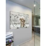 ” Bubble Bath Puppy ” by Eyre Tarney Painting Print - Chic Decora