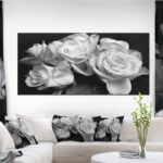 ” Bunch Of Roses Black And White “ - Chic Decora