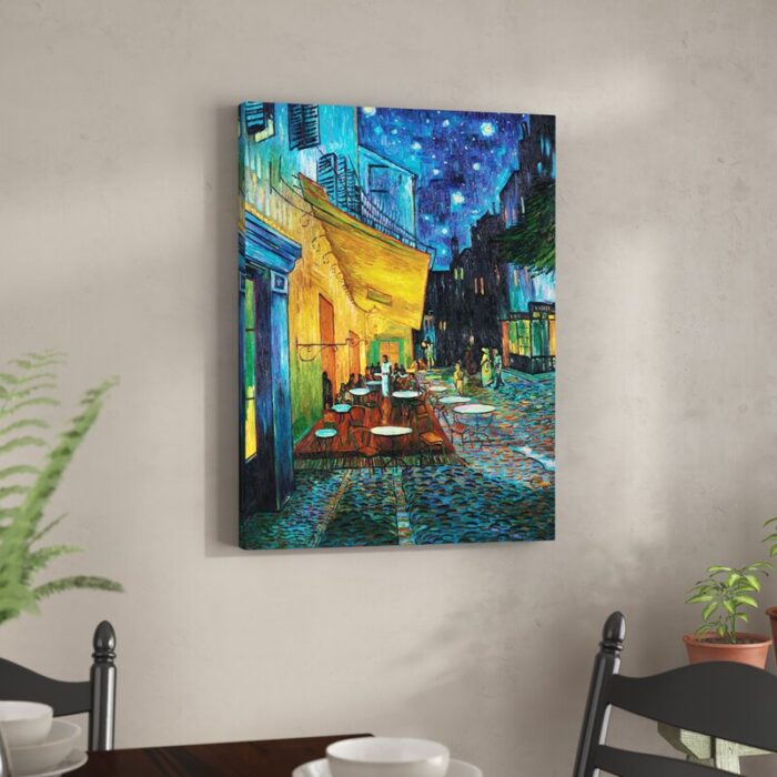 ” Cafe Terrace At Night ” by Vincent Van Gogh - Chic Decora