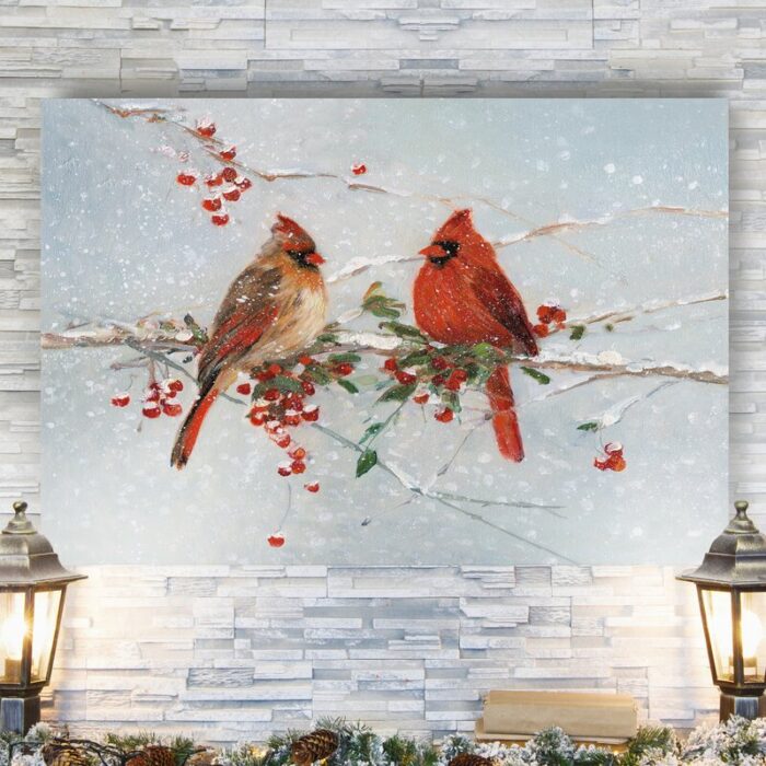 ” Cardinals In Winter “ - Chic Decora