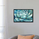 ” Cerulean Succulent ” by Nan - Chic Decora