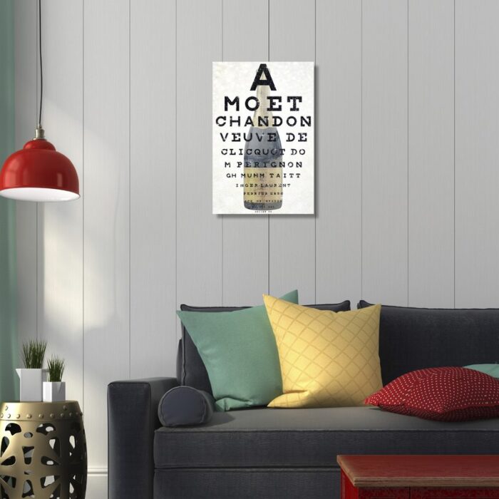 ” Champagne Eye Chart “ - Chic Decora