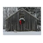 ” Christmas Barn In The Snow ” by Kurt Shaffer - Chic Decora