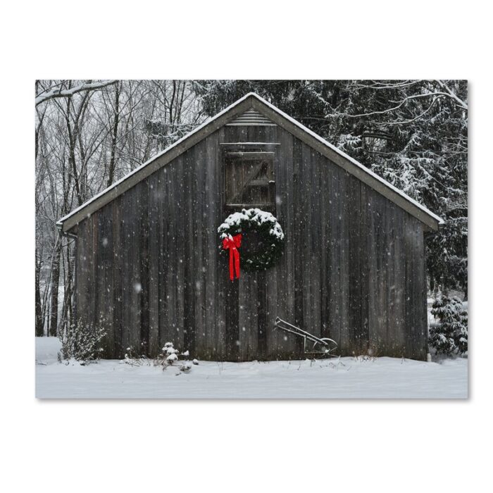 ” Christmas Barn In The Snow ” by Kurt Shaffer - Chic Decora