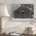 ” Christmas Barn In The Snow ” by Kurt Shaffer - Chic Decora