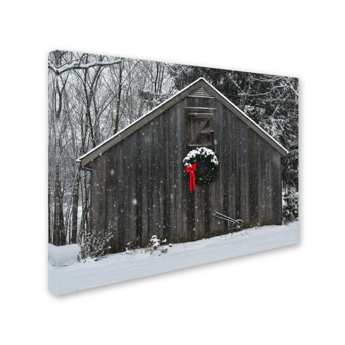 ” Christmas Barn In The Snow ” by Kurt Shaffer - Chic Decora