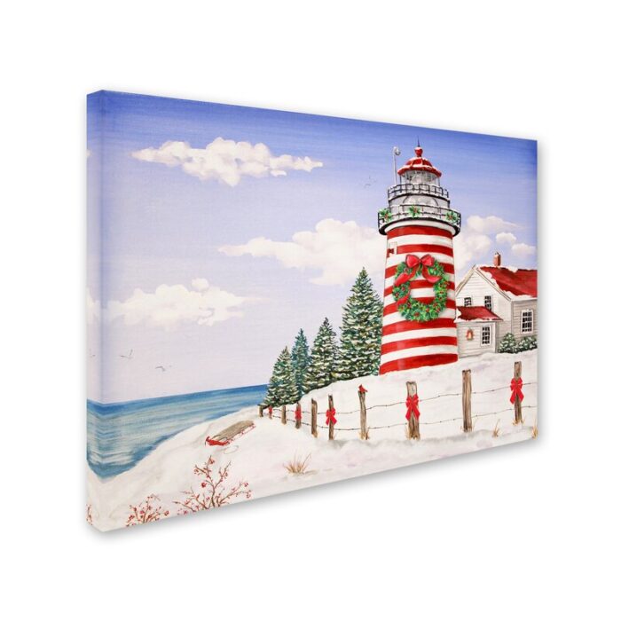 ” Christmas Lighthouse ” by Jean Plout - Chic Decora