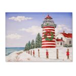 ” Christmas Lighthouse ” by Jean Plout - Chic Decora