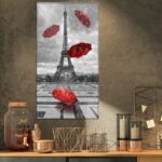 ” Cityscapes ‘Flying Umbrella With Eiffel Tower “ - Chic Decora