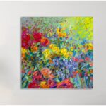 ” Clay Flowers ” by Iris Scott Painting Print - Chic Decora