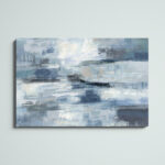 ” Clear Water Indigo And Gray ” by Silvia Vassileva - Chic Decora