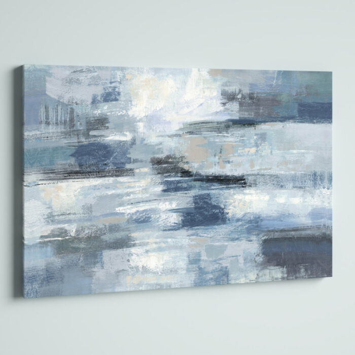 ” Clear Water Indigo And Gray ” by Silvia Vassileva - Chic Decora