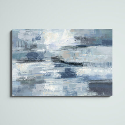 ” Clear Water Indigo And Gray ” by Silvia Vassileva - Chic Decora