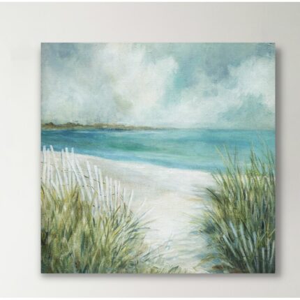 ” Coastal Fences ” Painting Print - Chic Decora