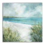 ” Coastal Fences ” Painting Print - Chic Decora