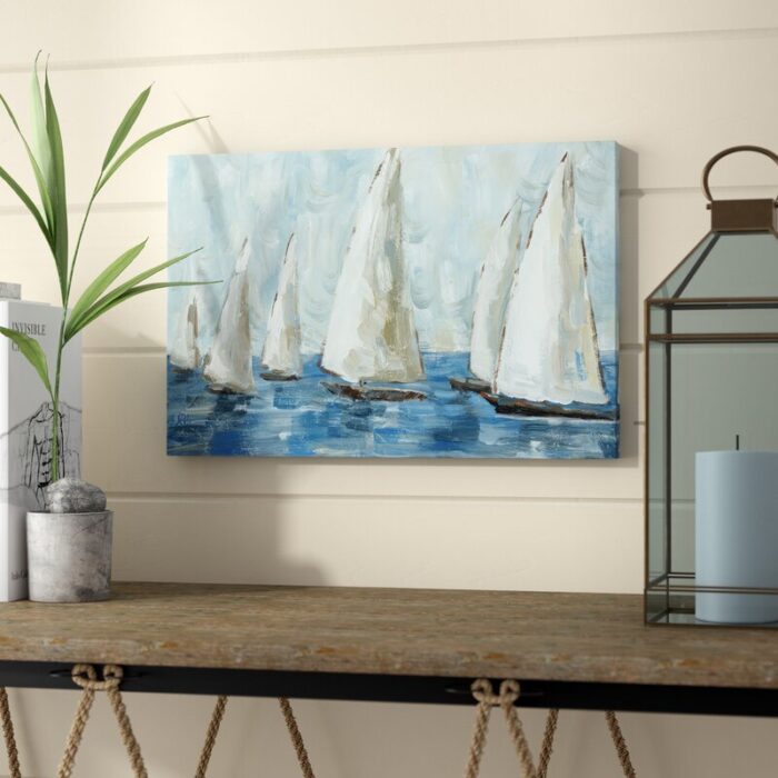 ” Coastal Sailboat Race “ - Chic Decora