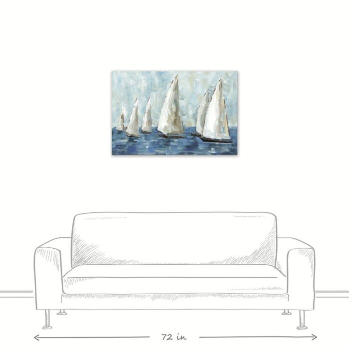 ” Coastal Sailboat Race “ - Chic Decora