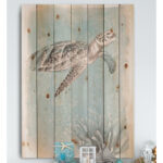 ” Coastal Sea Life I Turtle Sketches “ - Chic Decora