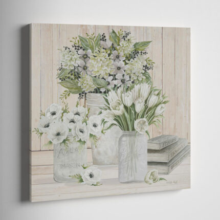 ” Collection Of White Flowers “ - Chic Decora