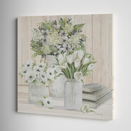 ” Collection Of White Flowers “ - Chic Decora