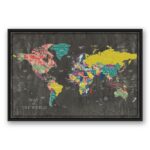 ” Colorful World Map “ - Chic Decora