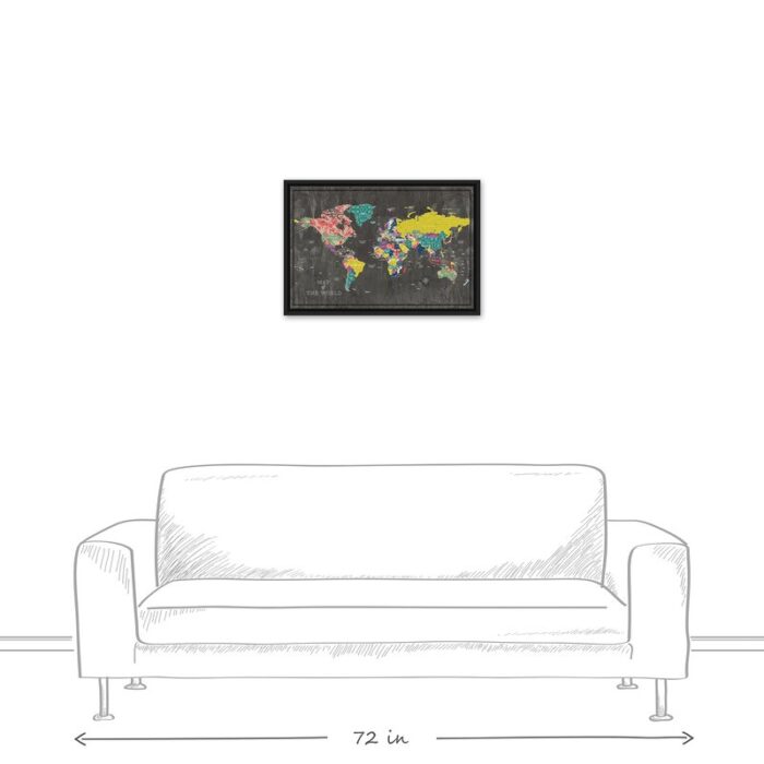 ” Colorful World Map “ - Chic Decora