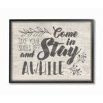 ” Come In Stay Awhile Take Your Shoes Off ” by Tammy Apple - Chic Decora