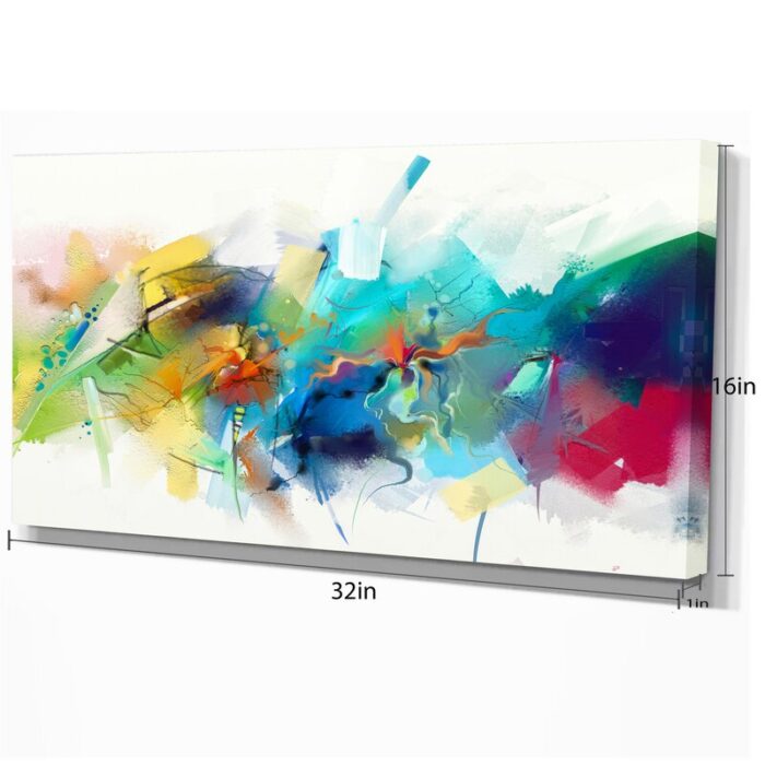 ” Contemporary Brush Stroke Colorful “ - Chic Decora