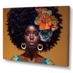 ” Contemporary Portrait Of Young African American Woman V “ - Chic Decora