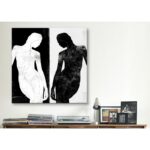 ” Contrasting Silhouette Figure ” by 5by5collective - Chic Decora