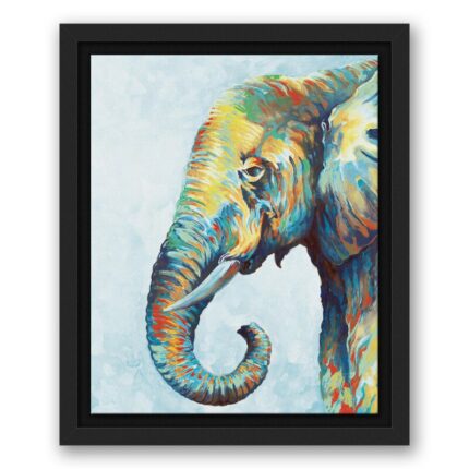 ” Cool Colorful Elephant Black “ - Chic Decora