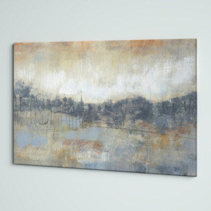 ” Cool Grey Horizon I ” Painting Print - Chic Decora