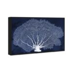 ” Coral Fan Cyanotype Marine Life “ - Chic Decora