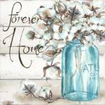 ” Cotton Boll Mason Jar Ii Home ” by Tre Sorelle Studios - Chic Decora