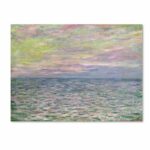 ” Coucher De Soleil A Pourville ” by Claude Monet - Chic Decora