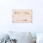 ” Couture Road Sign Rococo Gold Blush “ - Chic Decora