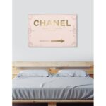 ” Couture Road Sign Rococo Gold Blush “ - Chic Decora