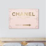 ” Couture Road Sign Rococo Gold Blush “ - Chic Decora