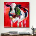 ” Cow ” by Richard Wallich - Chic Decora