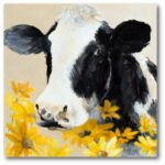 ” Cow Yellow Wild Flower “ - Chic Decora